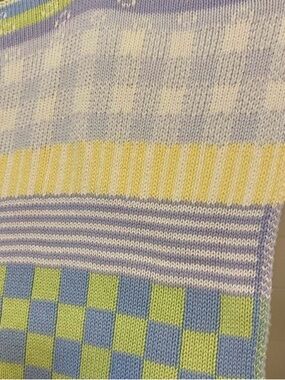 Saks Fifth Avenue Cotton Knit Throw. Beautiful Colors for you or your Crib. NWOT